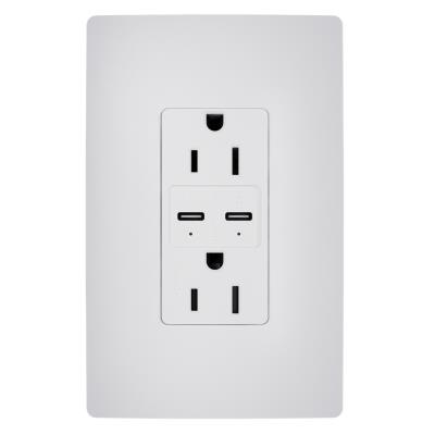 Legrand - R26USBPD65W - radiant - 65W USB Outlet, Type C, 15A, Tamper-Resistant - White