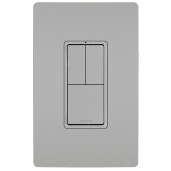 Legrand - RCD113GRY - radiant - Two Single-Pole Switches and Single Pole/3-Way Switch - Gray