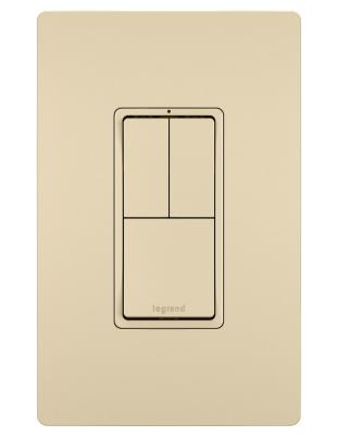 Legrand - RCD113I - radiant - Two Single-Pole Switches and Single Pole/3-Way Switch - Ivory