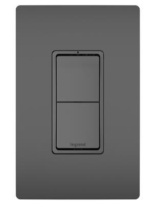 Legrand - RCD11BK - radiant - Two Single-Pole Switches - Black