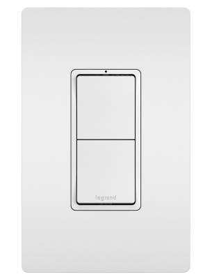 Legrand - RCD11W - radiant - Two Single-Pole Switches - White