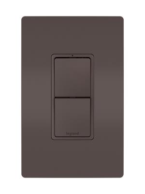 Legrand - RCD33 - radiant - Two Single-Pole/3-Way Switches - Brown