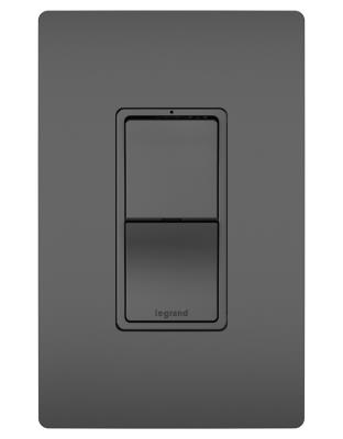 Legrand - RCD33BK - radiant - Two Single Pole/3-Way Switches - Black