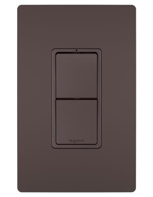 Legrand - RCD33DBCC6 - radiant - Two Single Pole/3-Way Switches - Dark Bronze