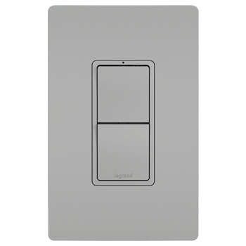 Legrand - RCD33GRY - radiant - Two Single Pole/3-Way Switches - Gray