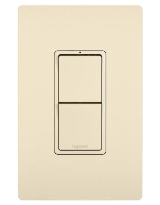 Legrand - RCD33LA - radiant - Two Single Pole/3-Way Switches - Light Almond