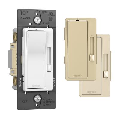 Legrand - RH703PTC - radiant - Incandescent 700W 3-Way Dimmer - Tri Color (WH, IV, LA)