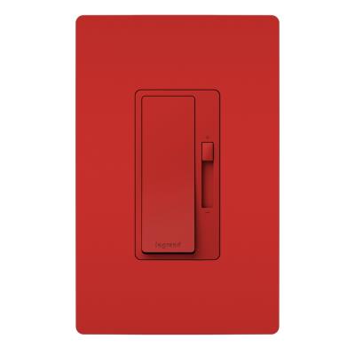 Legrand - RHL153PRED - radiant - LED Advanced 150W Single Pole/3-Way Dimmer - Red