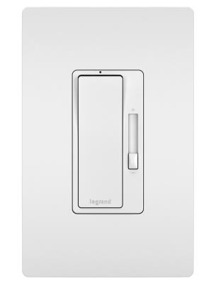 Legrand - RHLV1103PTC - radiant - 120V, 1100VA Magnetic Low-Voltage Single Pole/3-Way Dimmer - Tri Color (WH, IV, LA)