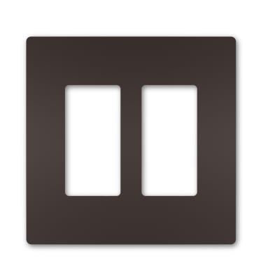 Legrand - RWP262DBCC6 - radiant - Two-Gang Screwless Wall Plate, - Dark Bronze