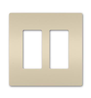 Legrand - RWP262LA - radiant - Two-Gang Screwless Wall Plate - Light Almond