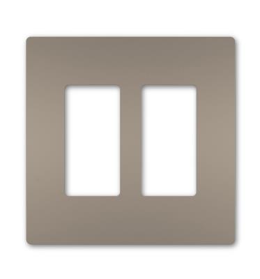 Legrand - RWP262NI - radiant - Two-Gang Screwless Wall Plate - Nickel