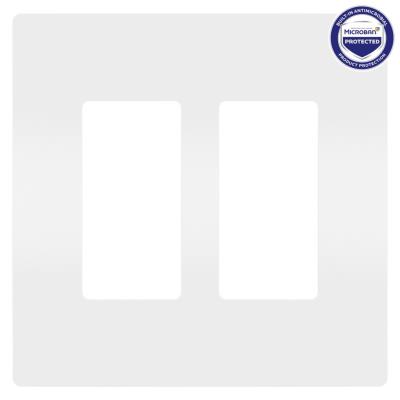Legrand - RWP262WAMCC6 - radiant - Two-Gang Screwless Wall Plate with Microban - White