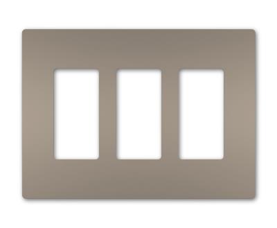 Legrand - RWP263NI - radiant - Three-Gang Screwless Wall Plate - Nickel