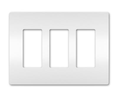 Legrand - RWP263W - radiant - Three-Gang Screwless Wall Plate - White