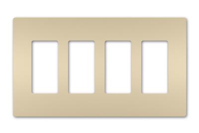 Legrand - RWP264I - radiant - Four-Gang Screwless Wall Plate - Ivory
