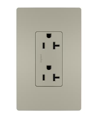 Legrand - TR26352RNICC6 - radiant - Spec Grade 20A Tamper-Resistant Receptacle - Nickel