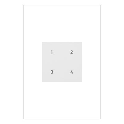 Legrand - WNACB46W1 - adorne - Wired Smart Scene Controller with Netatmo - White