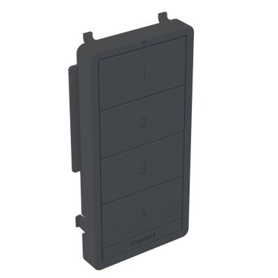 Legrand - WNRCB40CKITG - radiant - Smart Scene Controller with Netatmo, Color Change Kit - Grahite