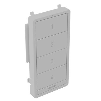 Legrand - WNRCB40CKITGRY - radiant - Smart Scene Controller with Netatmo, Color Change Kit - Gray
