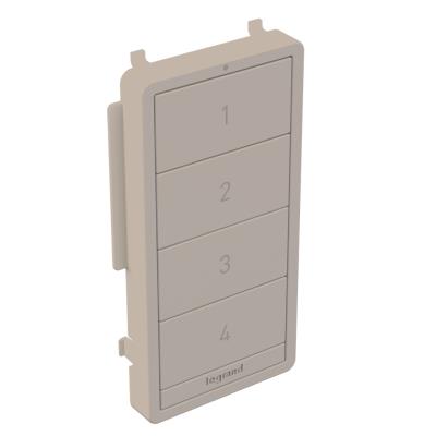 Legrand - WNRCB40CKITNI - radiant - Smart Scene Controller with Netatmo, Color Change Kit - Nickel