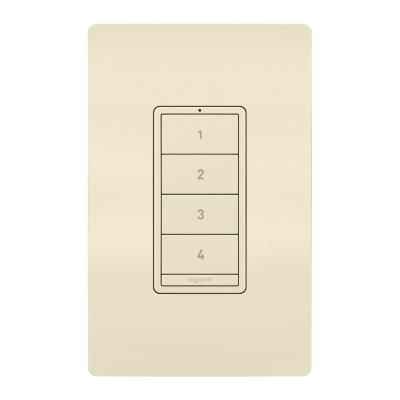 Legrand - WNRCB40LA - radiant - Wireless Smart Scene Controller with Netatmo - Light Almond