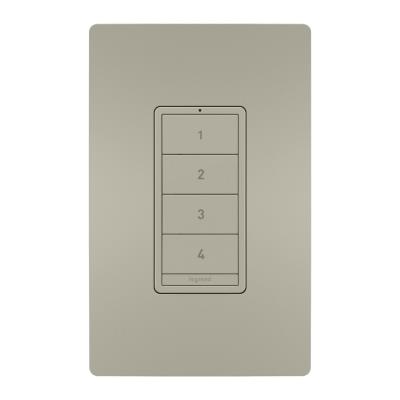 Legrand - WNRCB40NI - radiant - Wireless Smart Scene Controller with Netatmo - Nickel