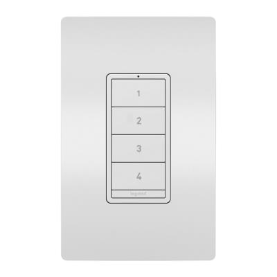 Legrand - WNRCB40WH - radiant - Wireless Smart Scene Controller with Netatmo - White