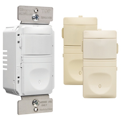 Legrand - RW600UTC - radiant - 600W 120V Single Pole Occupancy and Vacancy Sensor - Tri-Color