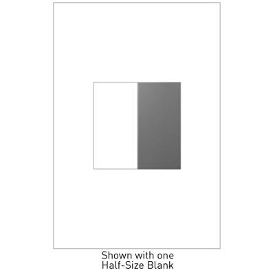 Legrand - AABK1M4 - adorne - Blank, Half-Size - Magnesium