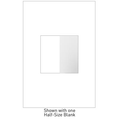 Legrand - AABK1W4 - adorne - Blank, Half-Size - White