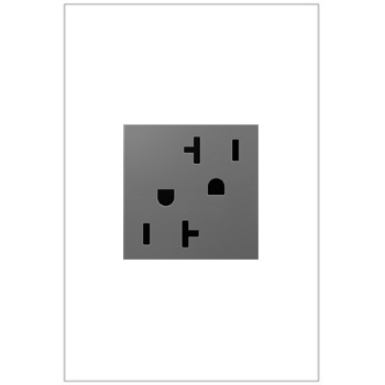 Legrand - ARTR202M4 - adorne - 20A Dual Tamper-Resistant Outlet - Magnesium