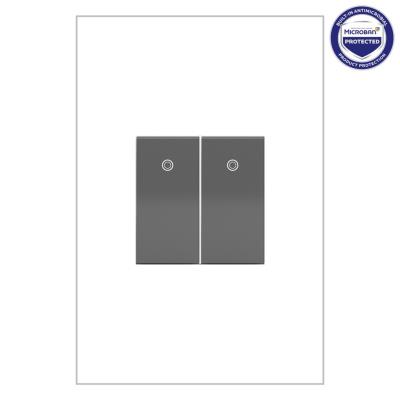 Legrand - ASPD1531M4 - adorne - Paddle Switch, Half-Size with Microban - Magnesium