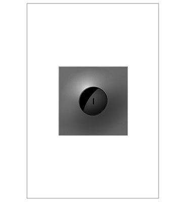Legrand - ASWV1532M2 - adorne - 15A Wave Switch with Microban - Magnesium