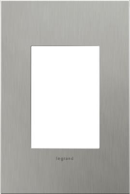 Legrand - AWC1G3BS4 - adorne - One-Gang-Plus Screwless Wall Plate - Brushed Stainless Steel