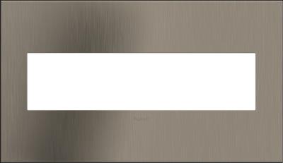 Legrand - AWC4GSN4 - adorne - Four-Gang Screwless Wall Plate - Satin Nickel