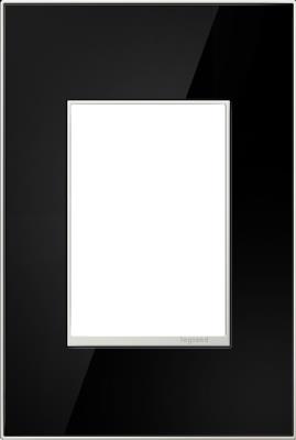 Legrand - AWM1G3MB4 - adorne - One-Gang-Plus Screwless Wall Plate - Mirror Black