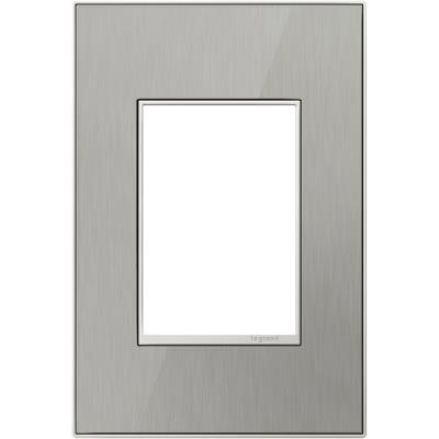 Legrand - AWM1G3MS4 - adorne - One-Gang-Plus Screwless Wall Plate - Brushed Stainless