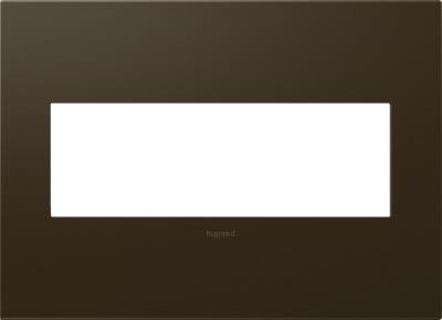 Legrand - AWP3GBR4 - adorne - Three-Gang Screwless Wall Plate - Bronze