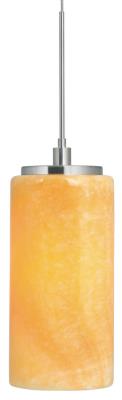 Stone Lighting + - PD132ON - Onyx - Pendant Onyx Cylinder - Onyx