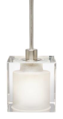 Stone Lighting + - PD134CR - Crystal Cube - Pendant Crystal Cube - Clear