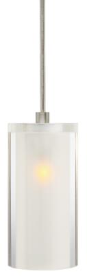 Stone Lighting + - PD221CR - Crystal - Pendant Crystal Cylinder - Clear