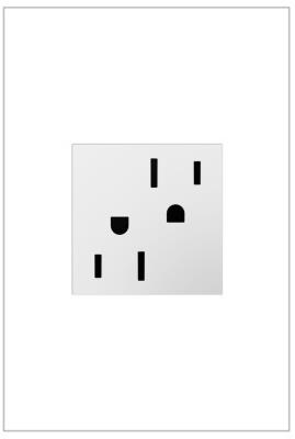 Legrand - ARTR152W4 - adorne - 15A Dual Tamper-Resistant Outlet - White