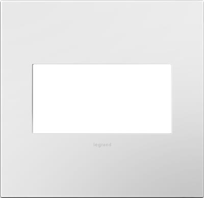 Legrand - AWP2GWHW10 - adorne - Two-Gang Screwless Wall Plate with Microban - Gloss White on White