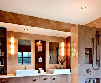 High end bathroom lighting