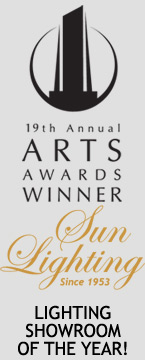 Sun Lighting Is the 19th Annual Arts Award Winning Lighting Showroom of the Year